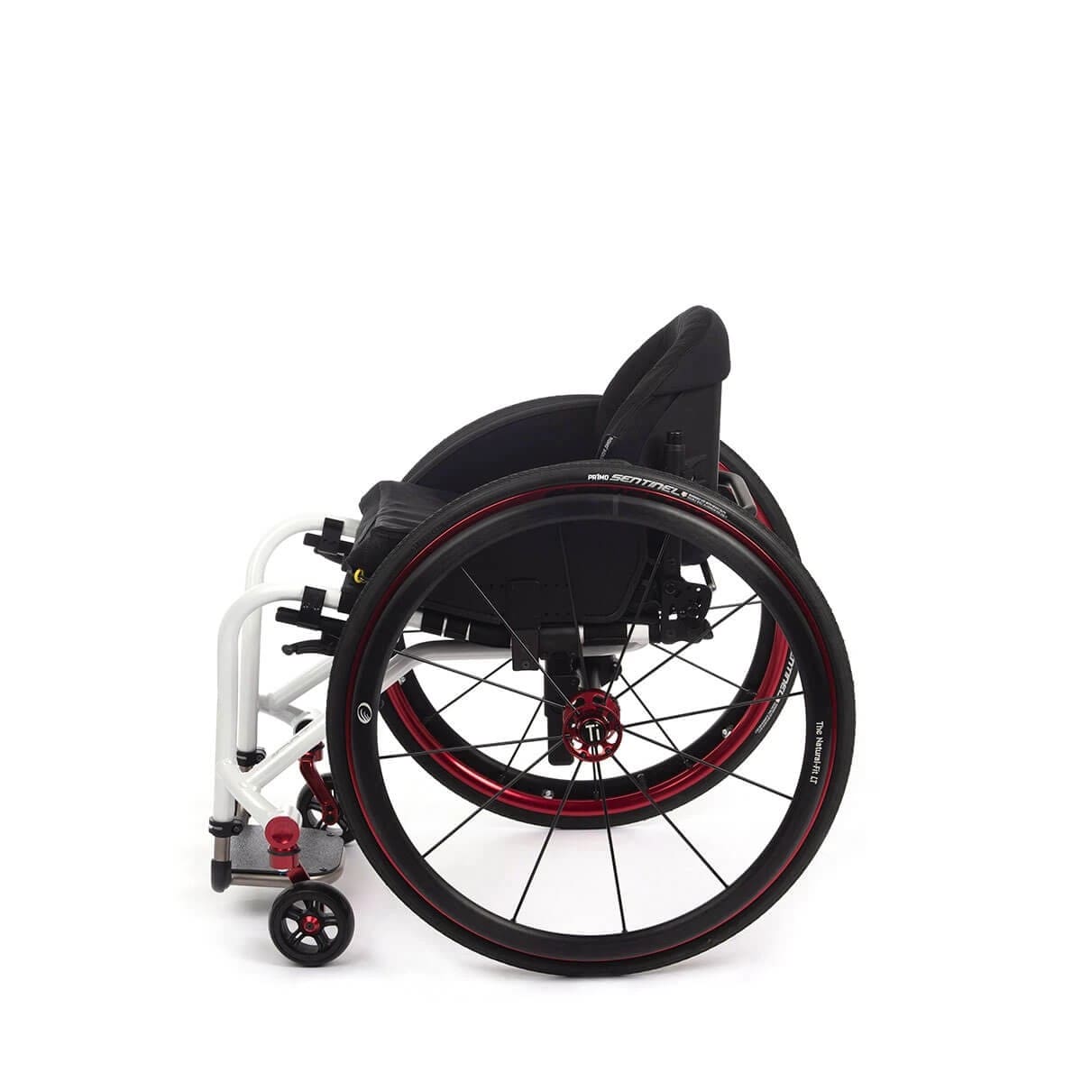 TiLite Aero T titanium folding wheelchair, side profile