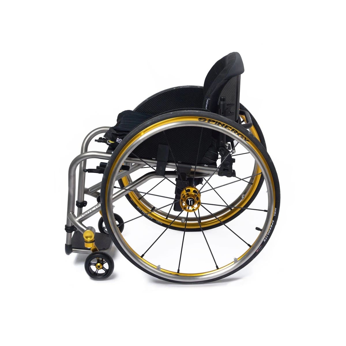 TiLite TRA titanium rigid wheelchair, side profile