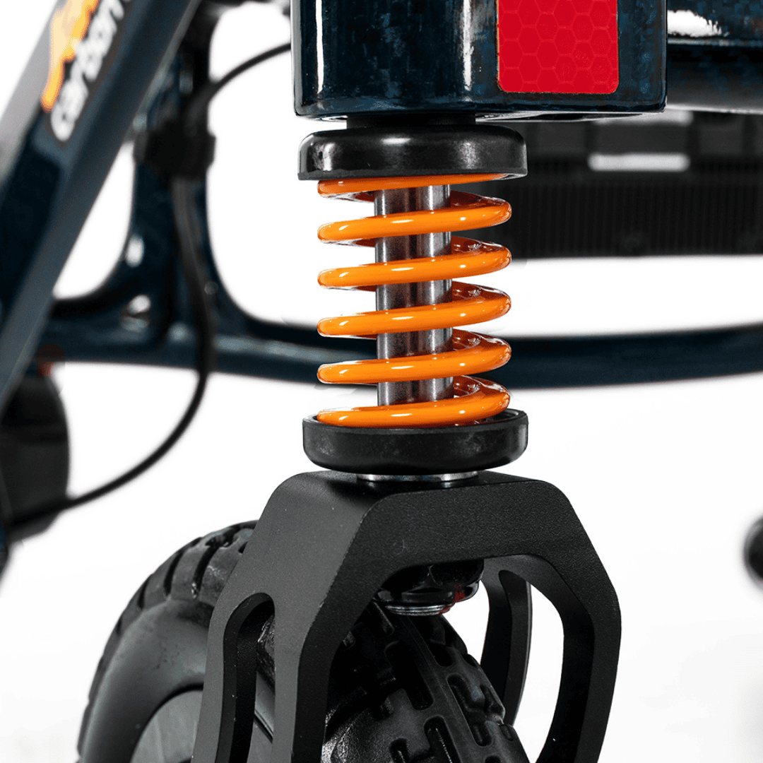Jazzy Carbon HD front and rear suspension