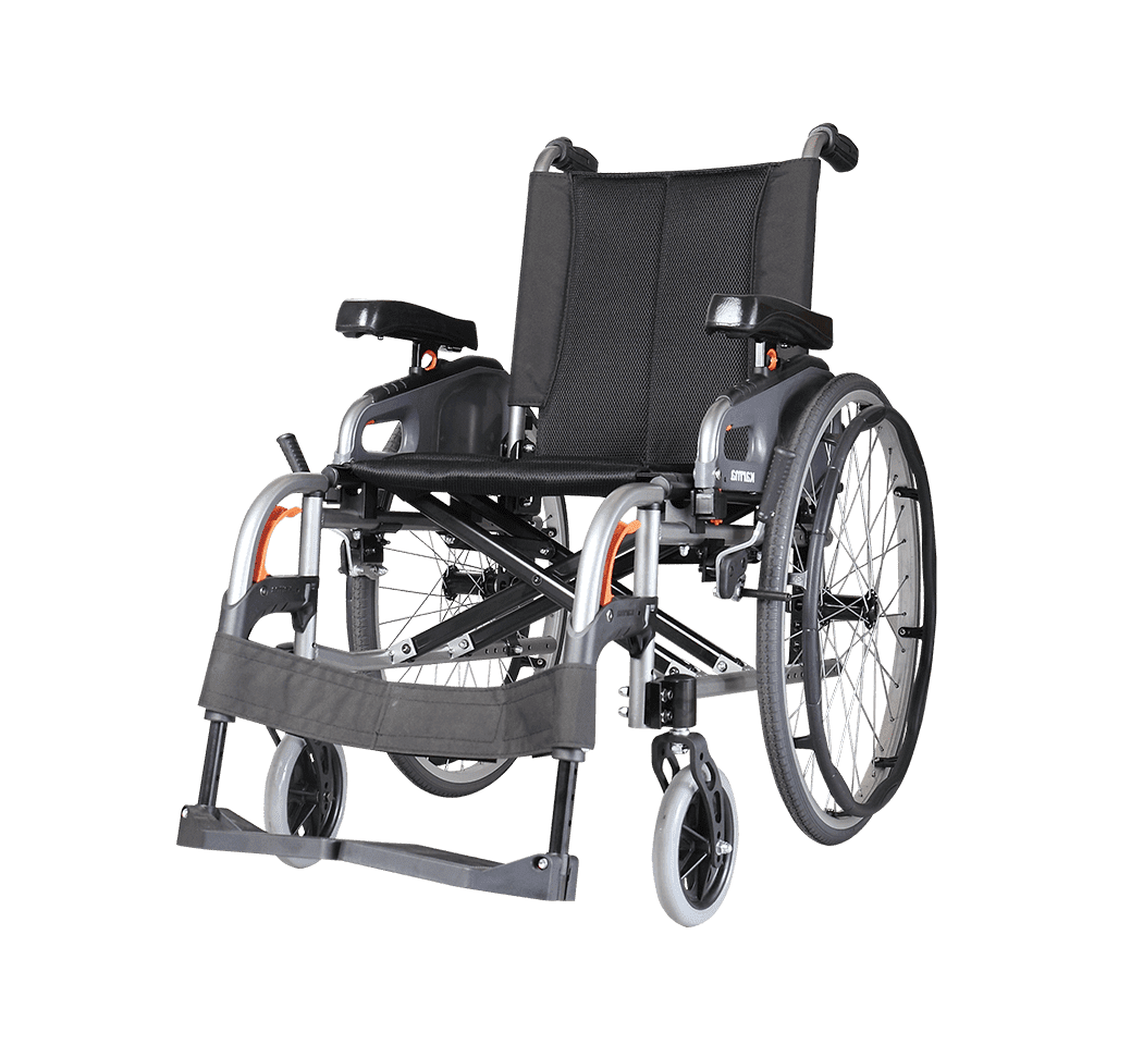 Karma Flexx wheelchair, side view