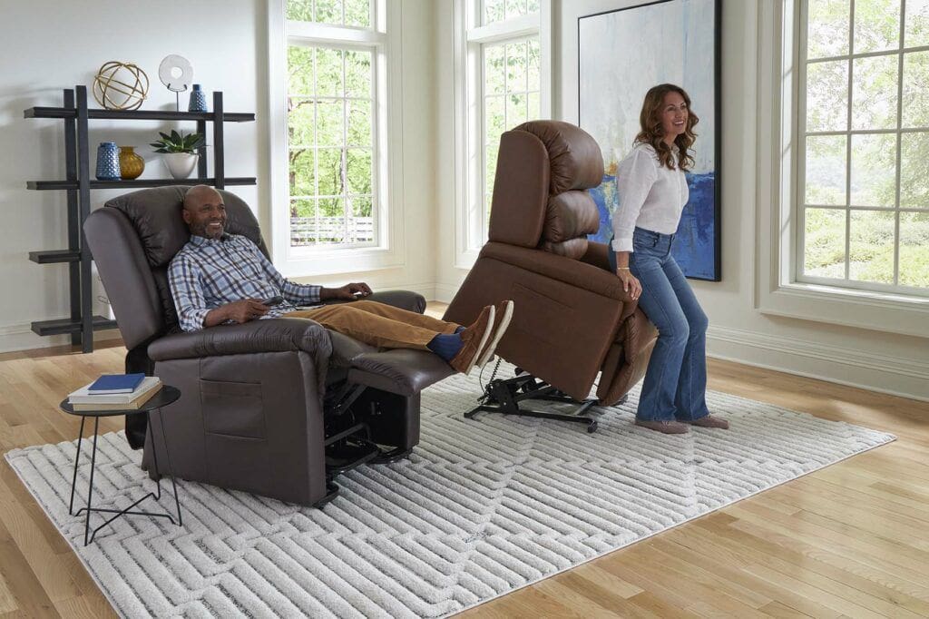 Golden Relaxer Power Lift Recliner, lift position